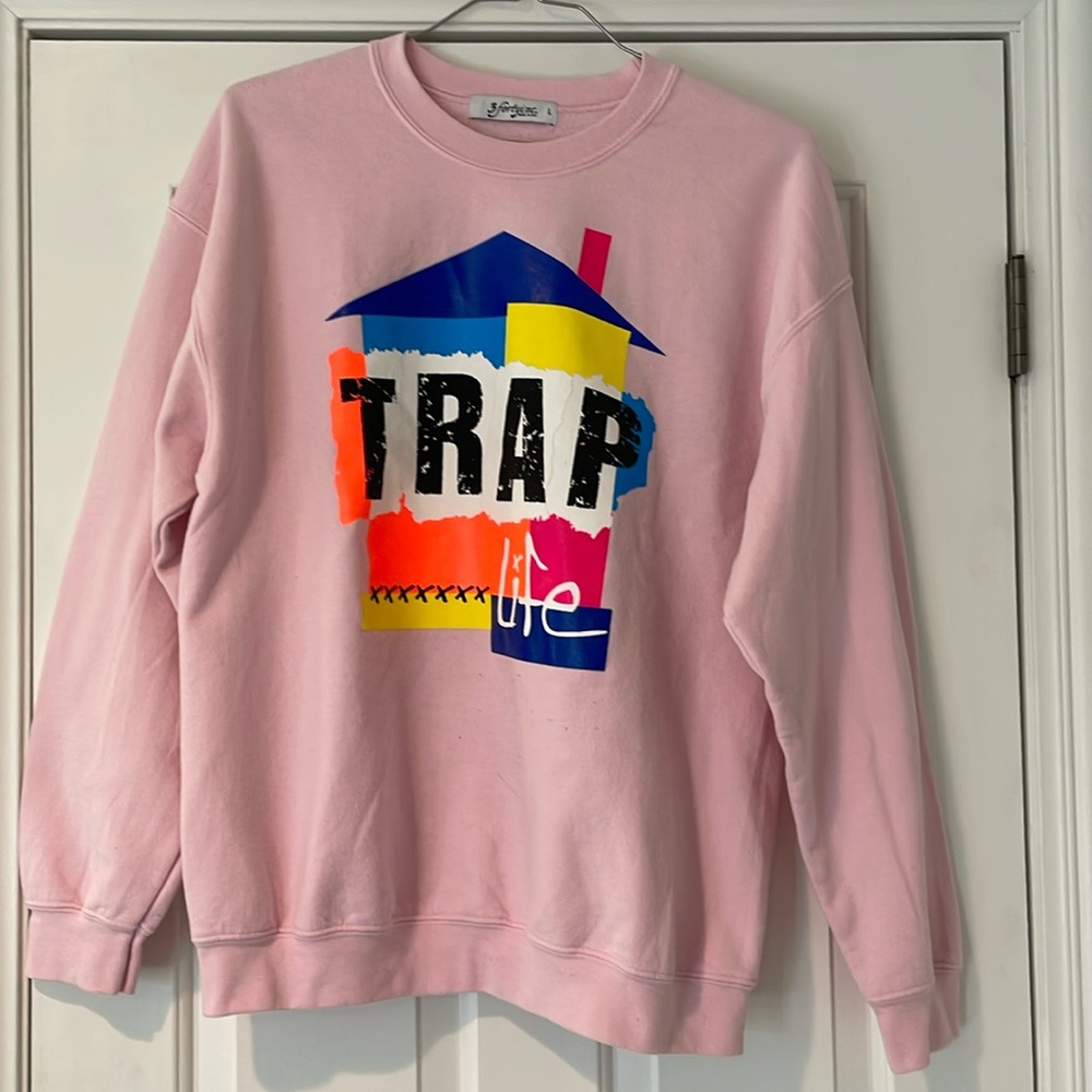 Graphic hoodie w/classic iron-on design. Very good condition.